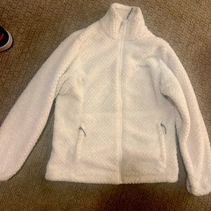White Colombia fleece jacket